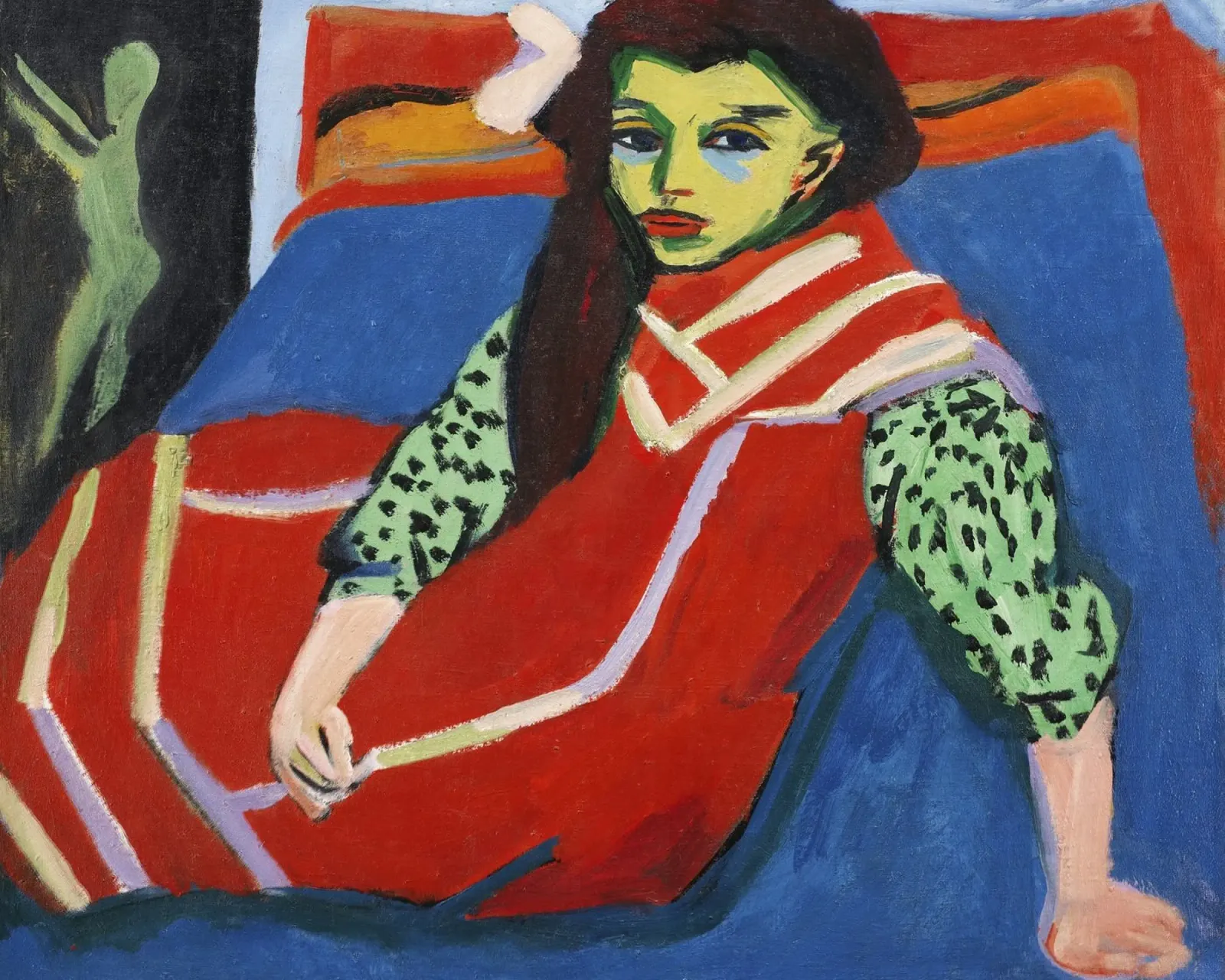 Ernst Ludwig Kirchner: Expressive Portrait, Bold German Art Hahnemühle von NorwesClub