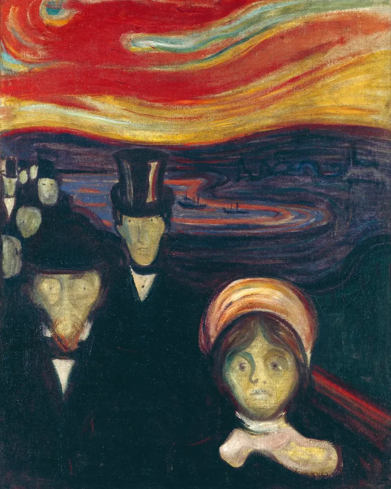 L'ansia di Munch: Espressionista, esistenziale, oscura Academia P pellicola backlit da NorwesClub