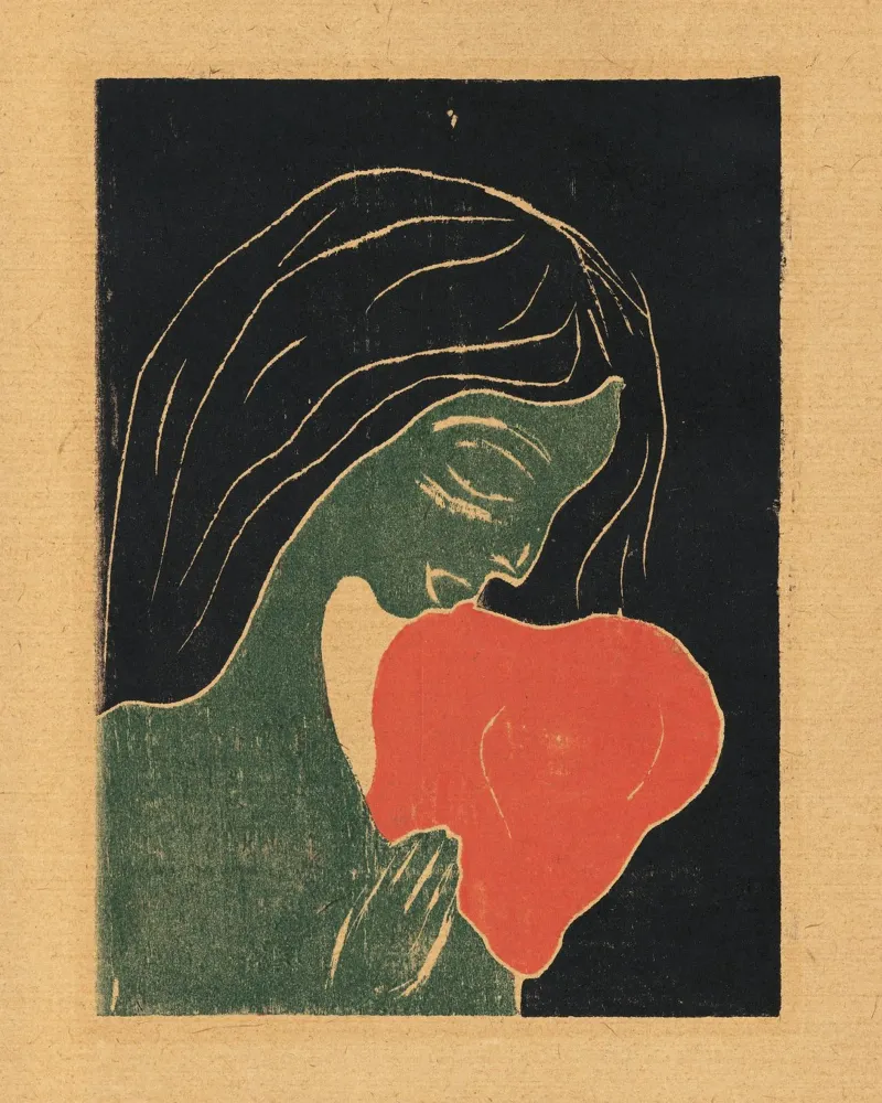 Edvard Munch "The Heart" - Expressionist Print - Emotional A hahnemühle by NorwesClub