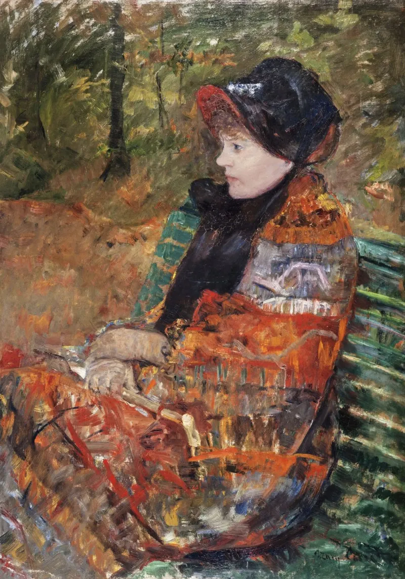 Mary Cassatt "Autunno: Lydia Cassatt" - Ritratti impressionisti carta hahnemühle da NorwesClub