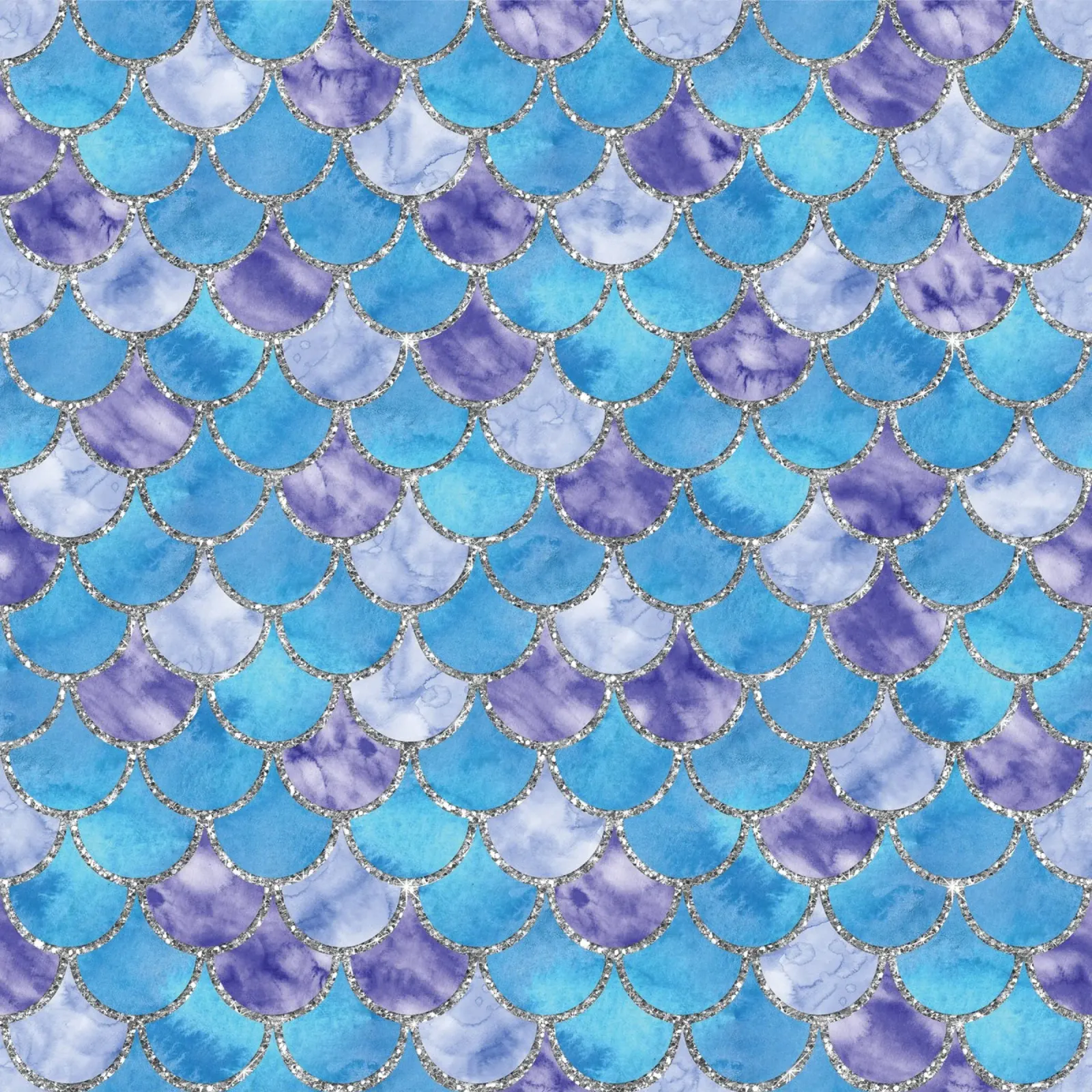 Scaglie di sirena in Sky Lilac pellicola backlit da Happy Littles