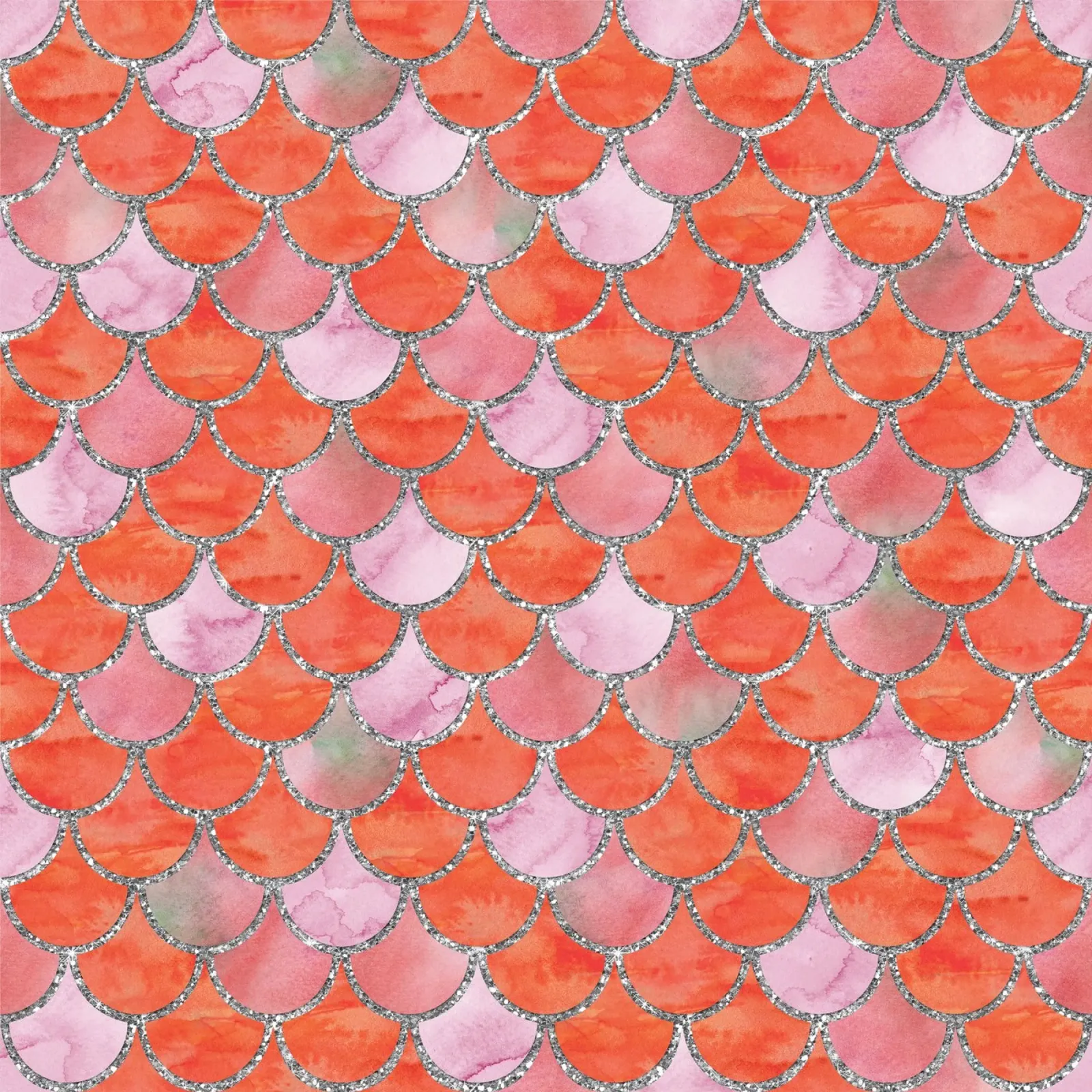 Scaglie di sirena in Tangerine Blush pellicola backlit da Happy Littles