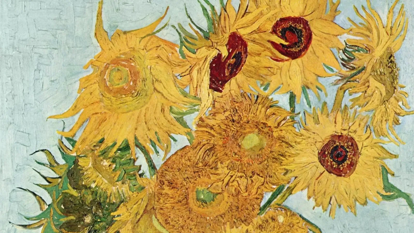 I girasoli di Van Gogh: L'icona del maestro floreale post-impressionista poster con telaio in legno da NorwesClub