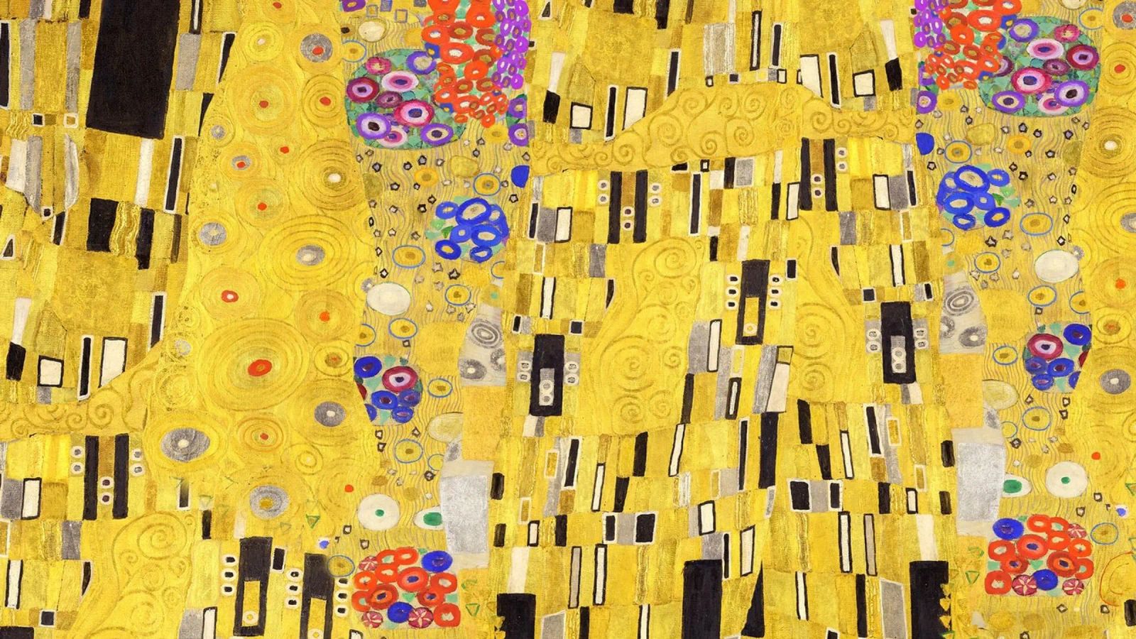 Klimt's "The Kiss" - Art Nouveau Golden Embrace & Detail poster by NorwesClub