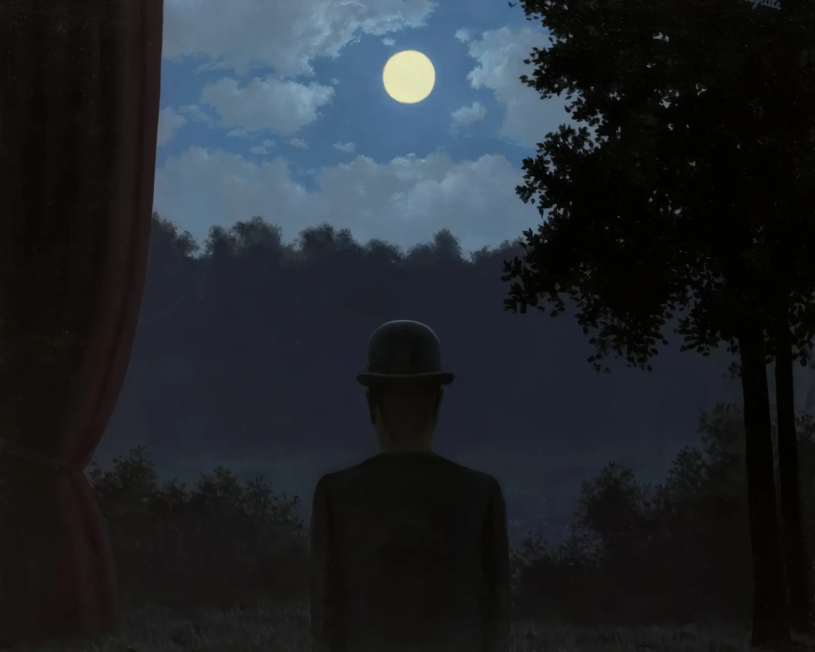 René Magritte: "Appuntamento con il piacere" - Notte surreale P pellicola backlit da NorwesClub