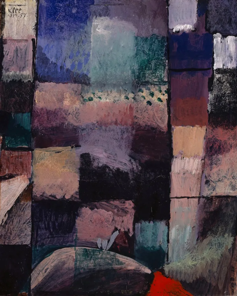 Paul Klee: Hammamet Motif - Abstract Color Blocks Masterpiec canvas by NorwesClub