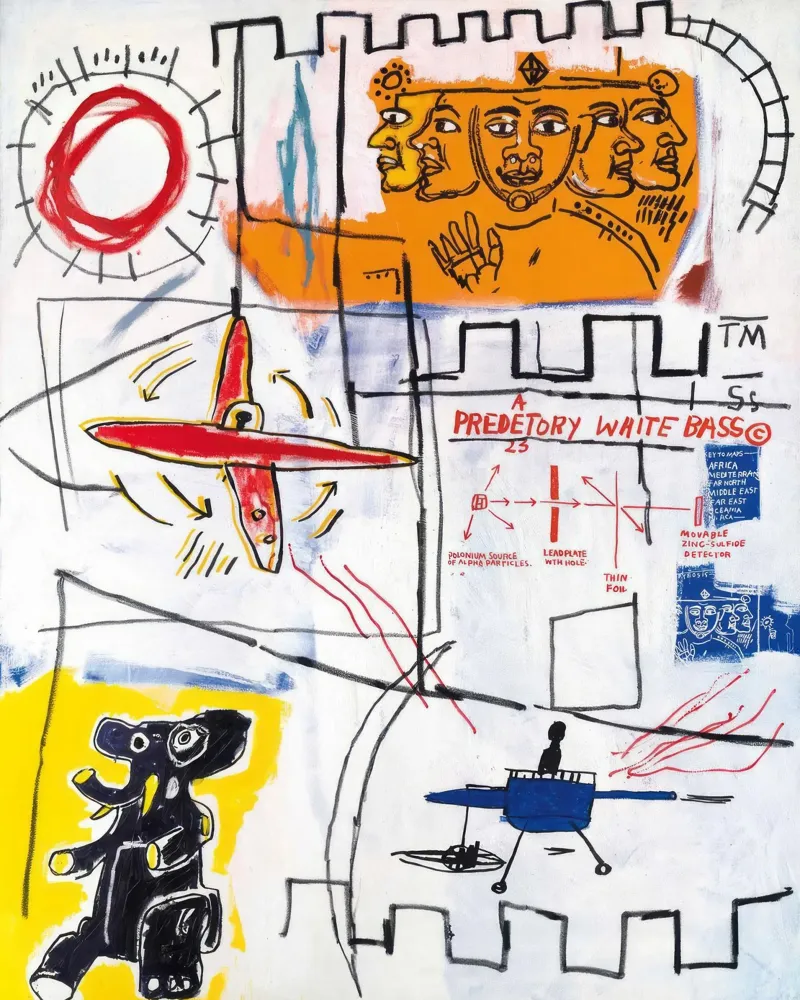 Basquiat: "Alpha Particles," Neo-Expressionism, Street Art, hahnemühle by NorwesClub