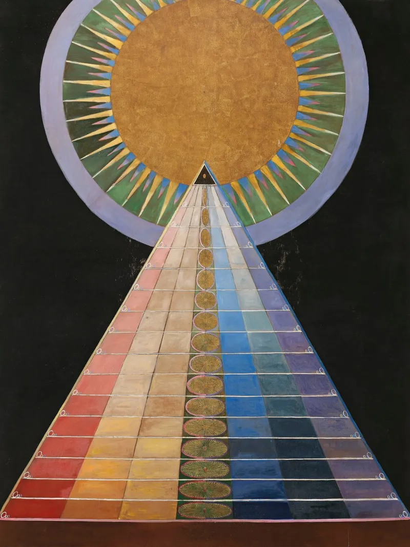 Hilma af Klint: "Pala d'altare n. 1", Spiritualismo astratto, C pellicola backlit da NorwesClub
