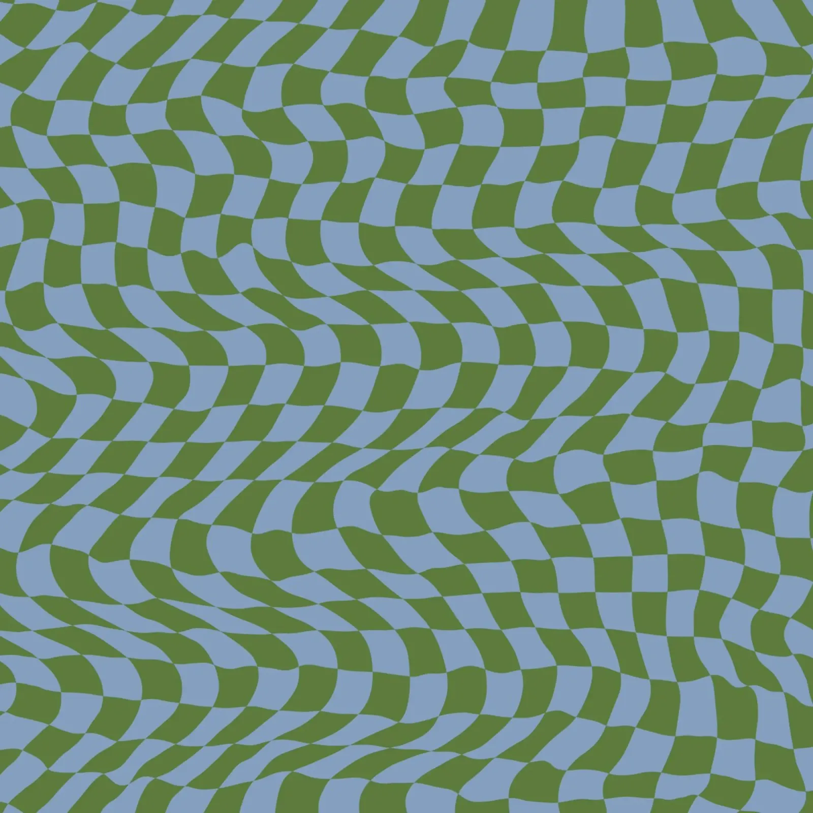 Motif ondulé vert bleu hahnemühle de Little Dean