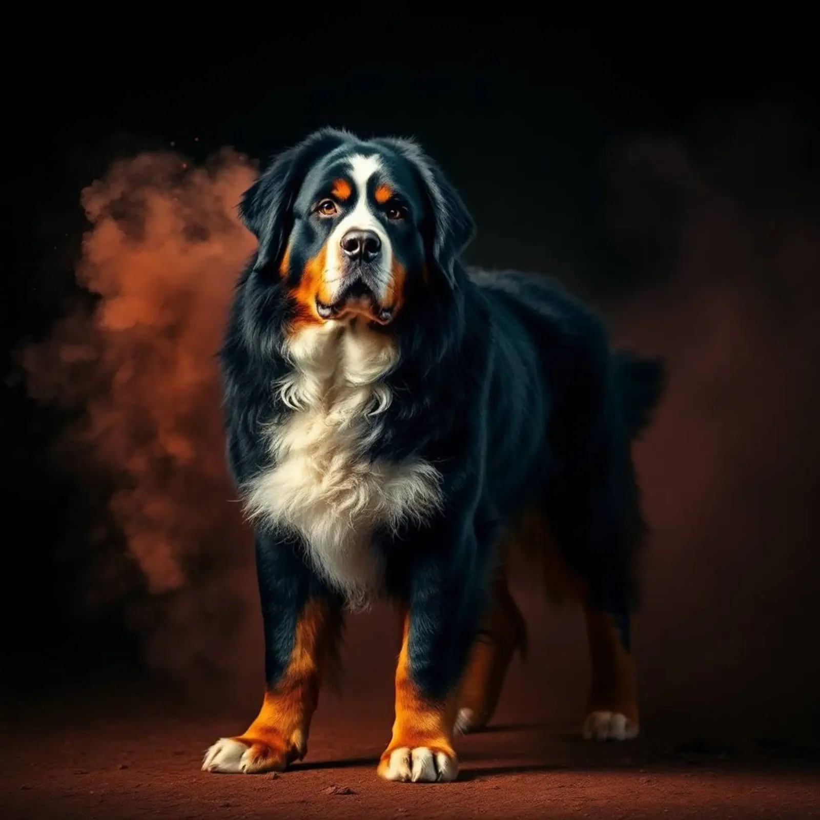 The colorful Bernese Mountain Dog #52 poster by Yumis.Beargang.and.Me