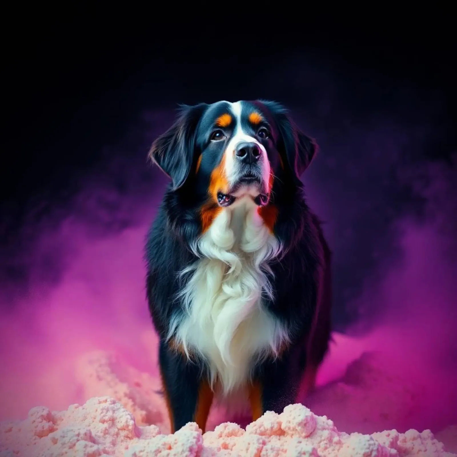 The colorful Bernese Mountain Dog #57 hahnemühle by Yumis.Beargang.and.Me