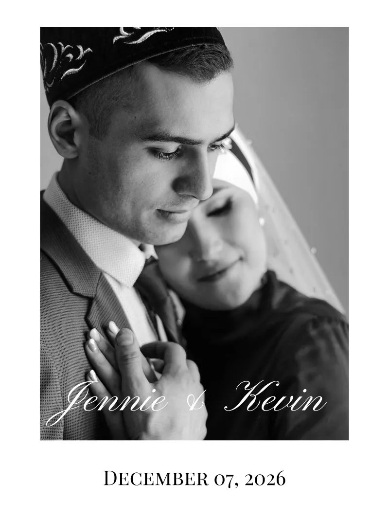 Monochrome Hochzeit Personalisierung Hahnemühle von NEWEST CUSTOM SHOP