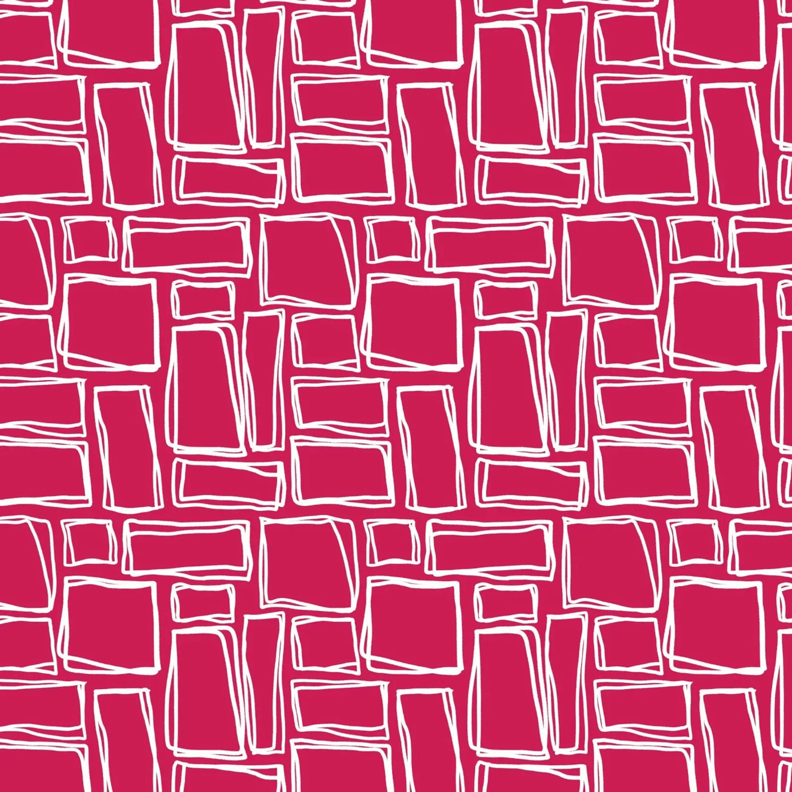 Quadrati Doodle in rosso scarlatto pellicola backlit da Happy Littles
