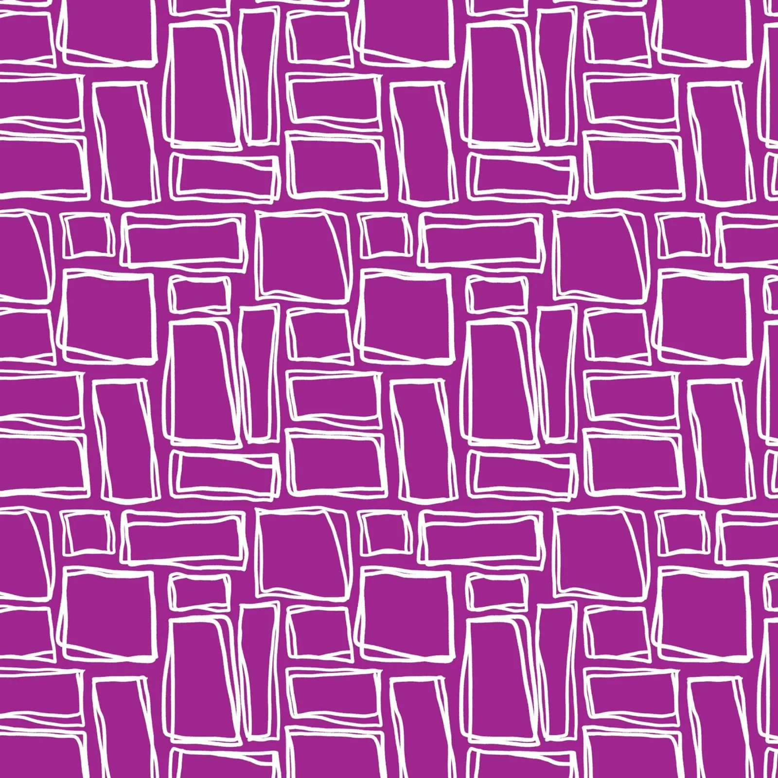 Quadrati Doodle in viola magenta pellicola backlit da Happy Littles
