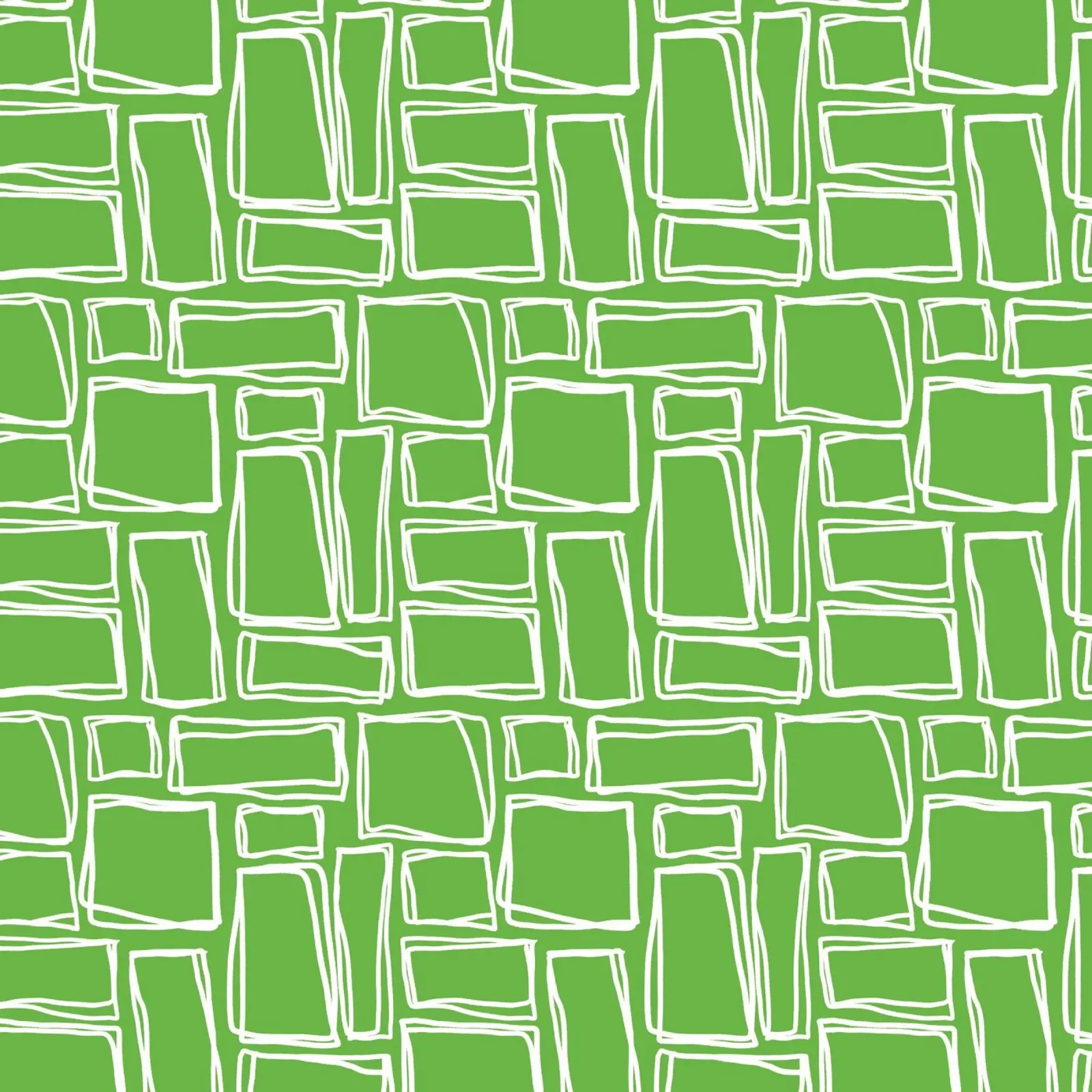 Quadrati Doodle in verde fresco pellicola backlit da Happy Littles