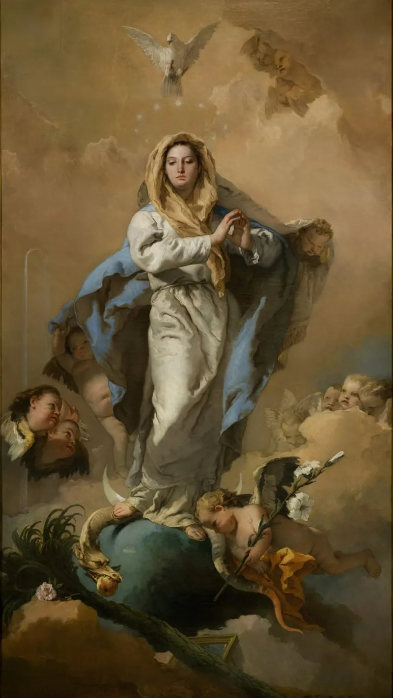 Giovanni Battista Tiepolo – The Immaculate Conception carta hahnemühle da Wirla