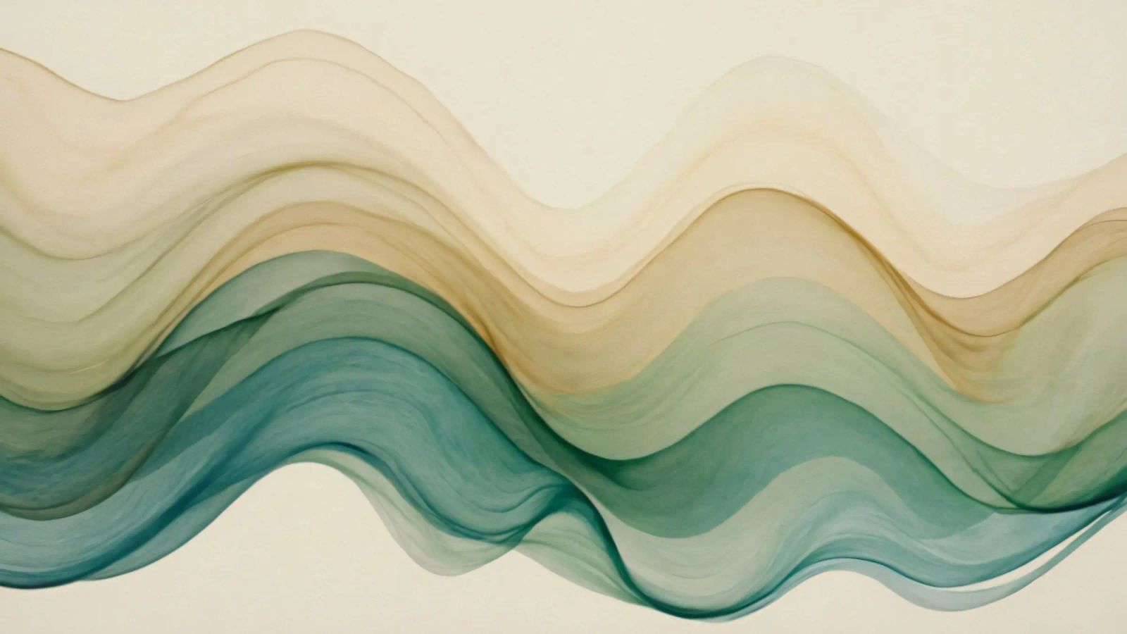 Elegant abstract waves in soft tones create a calming art canvas by DesignDoodle