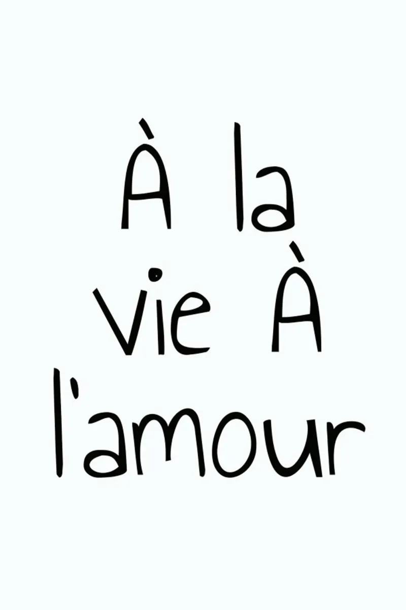 À l'amour aluminium-dibond van typed