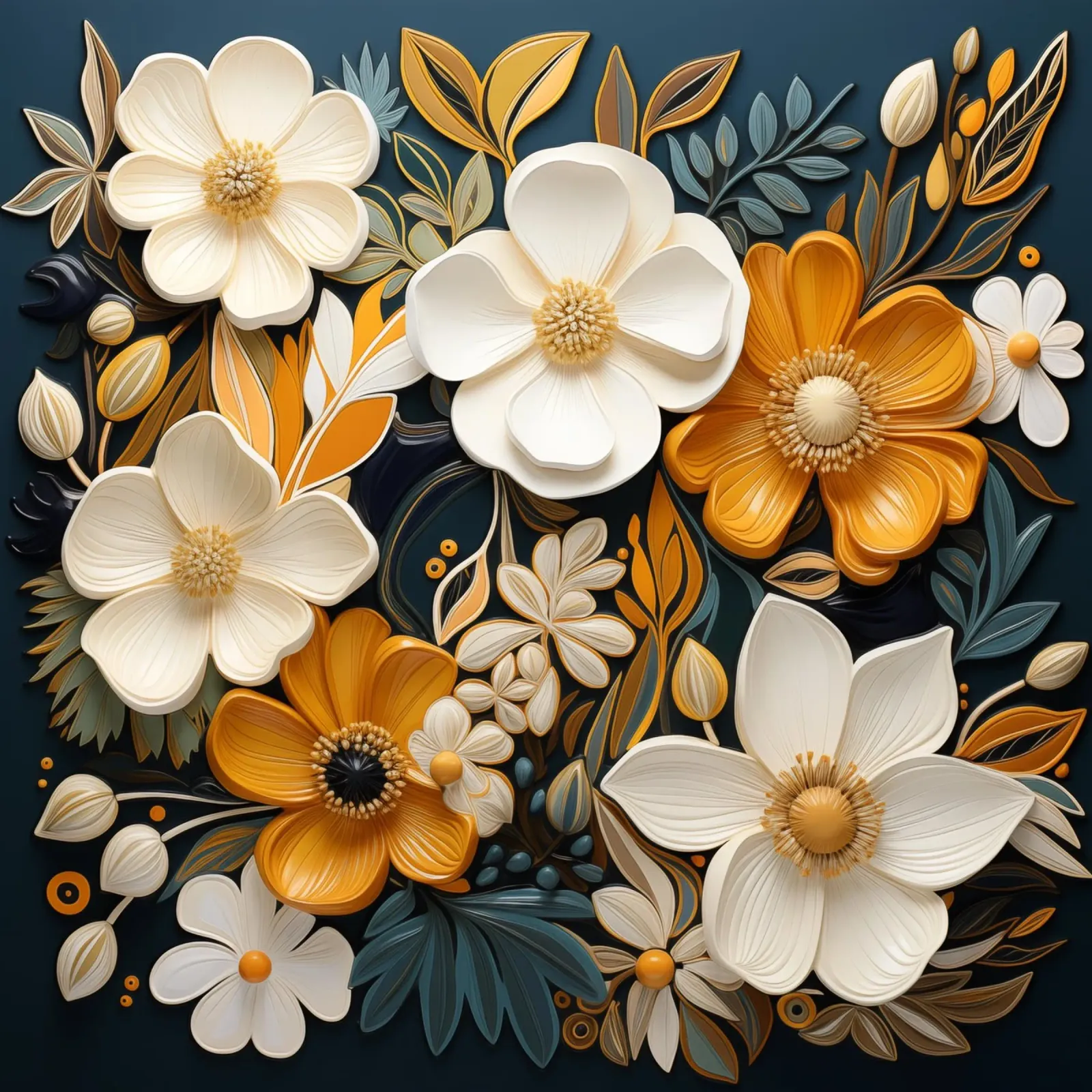 Fiori secchi tela da Imagine