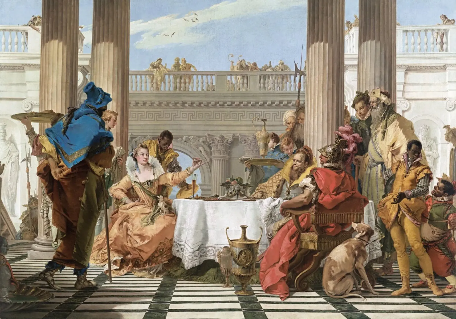 Giovanni Battista Tiepolo - The Banquet of Cleopatra poster by Wirla