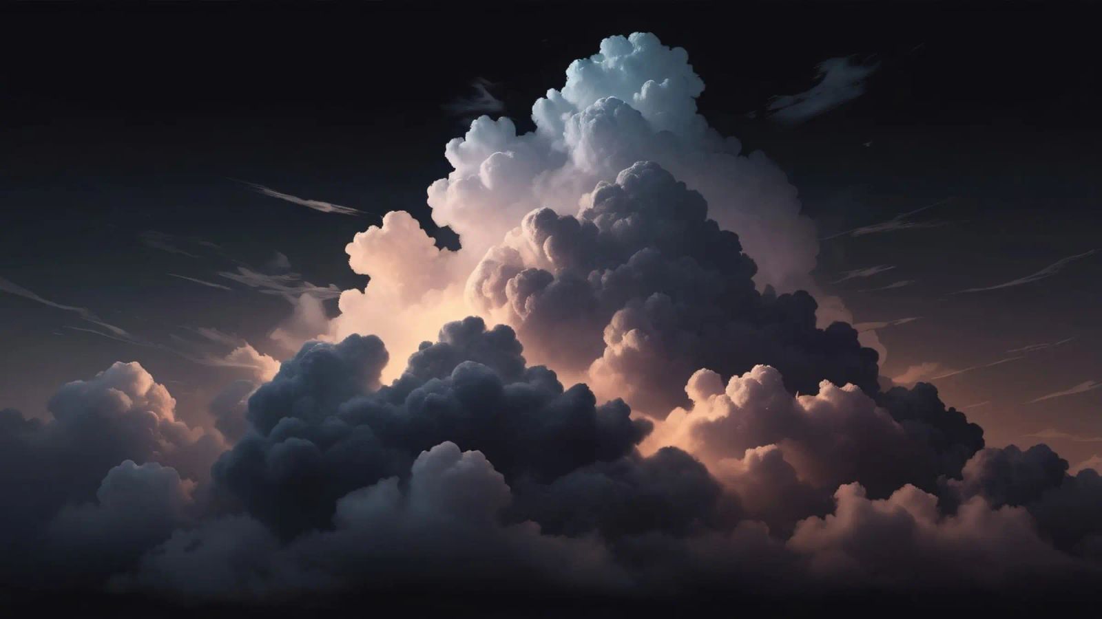 cloud formation creates a stunning abstract background poster by DesignDoodle