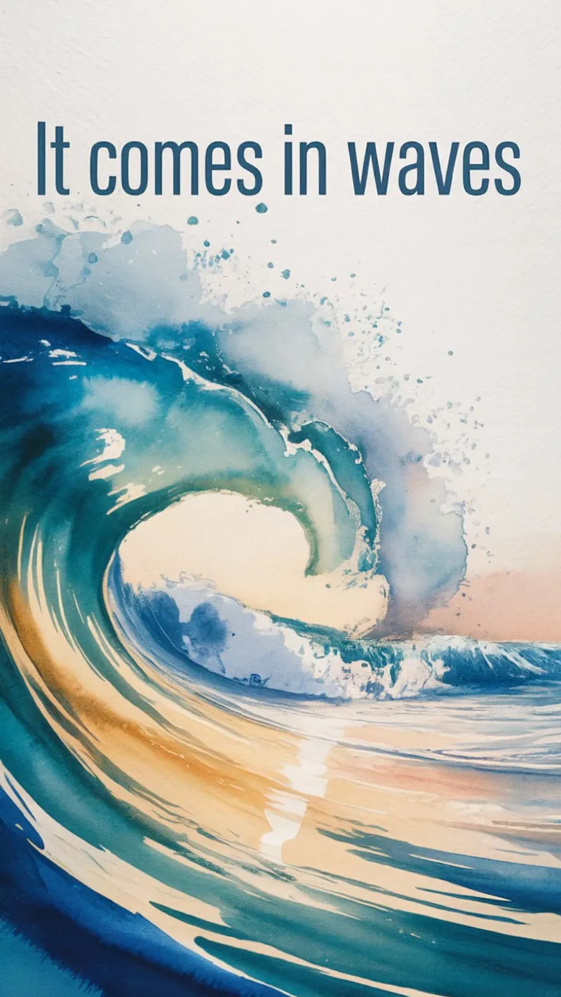 IT COMES IN WAVES alluminio dibond da 20 Farben