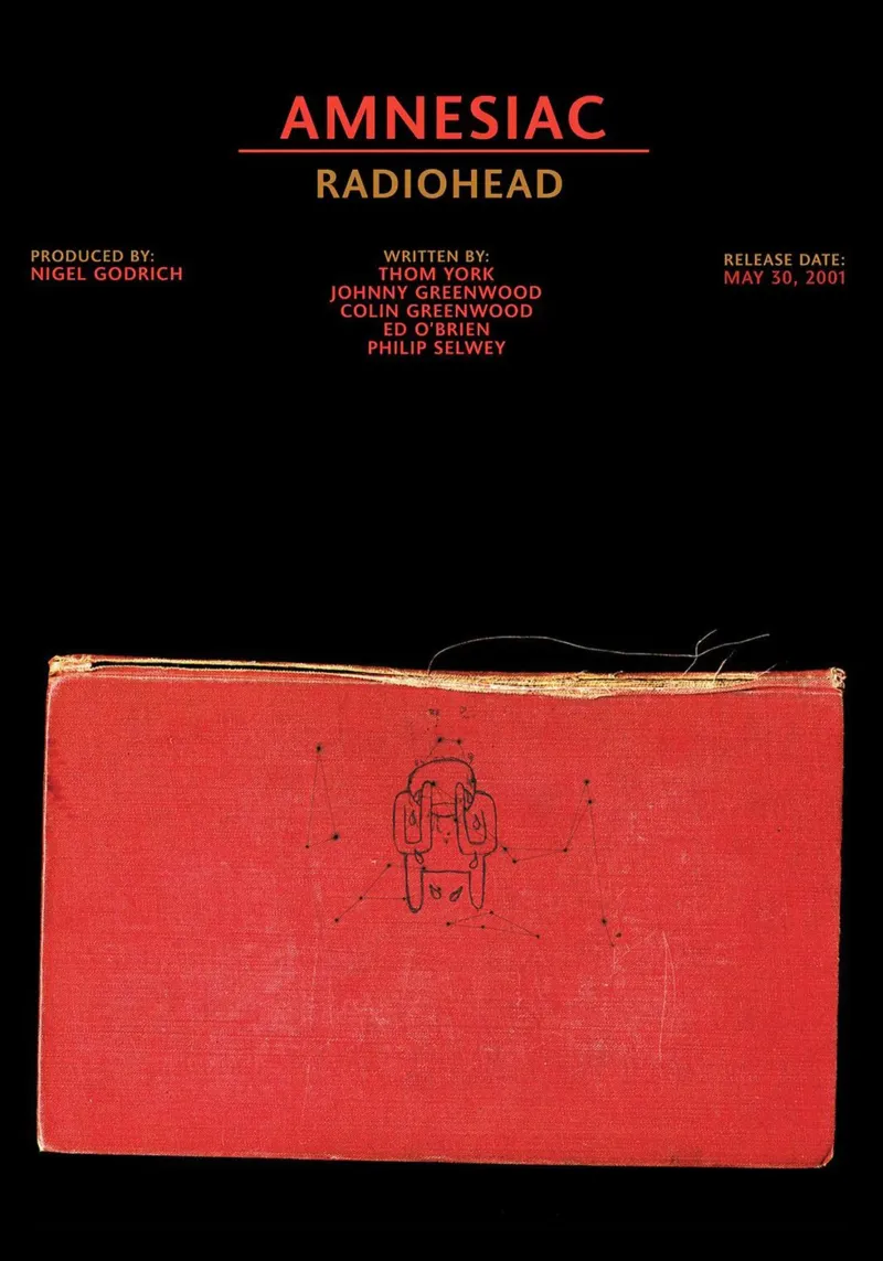 Amnesiac — Radiohead tela con Cornice a cassetta da Attaboy Dsgn