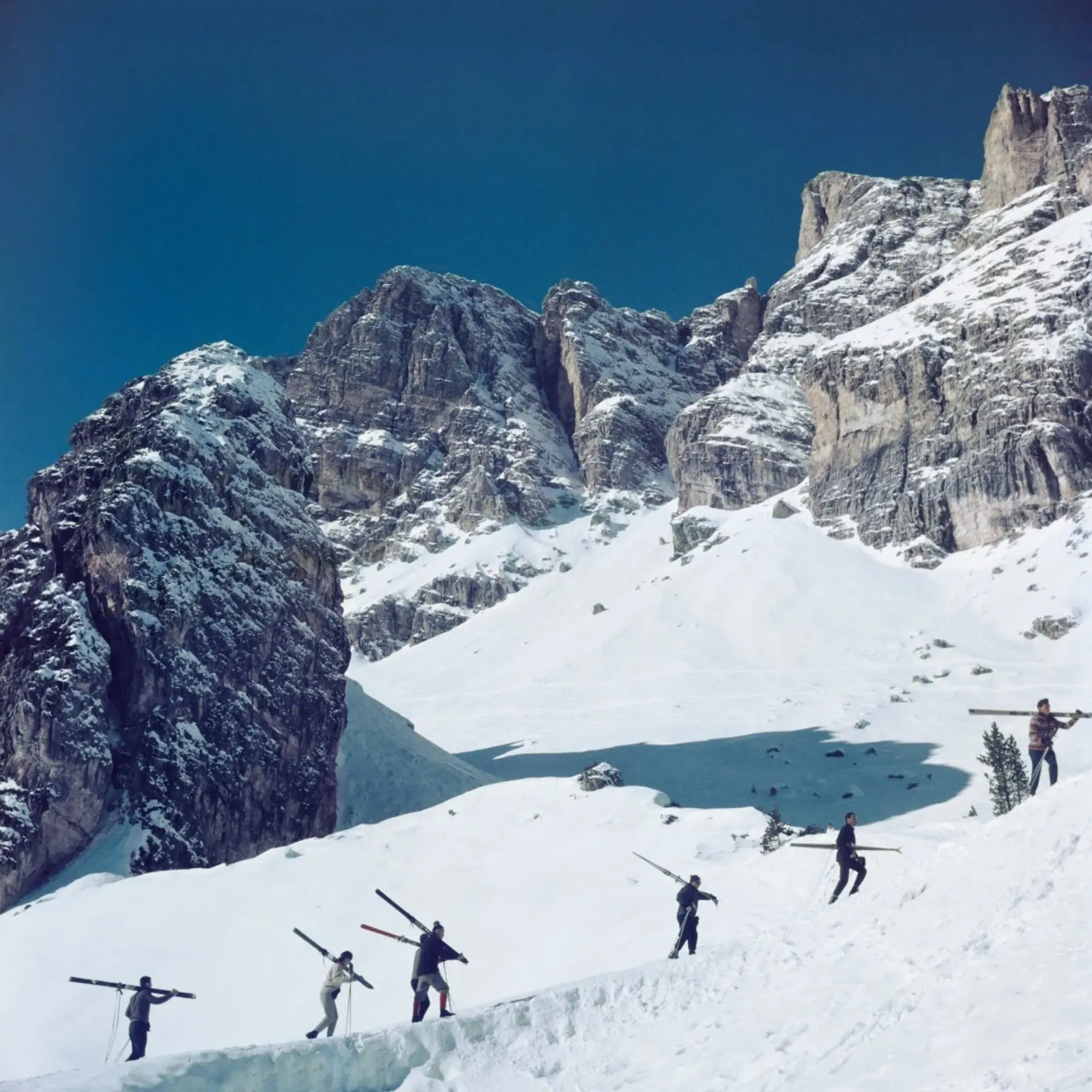 Slim Aarons Cortina D'Ampezzo pellicola backlit da Chrisvintage