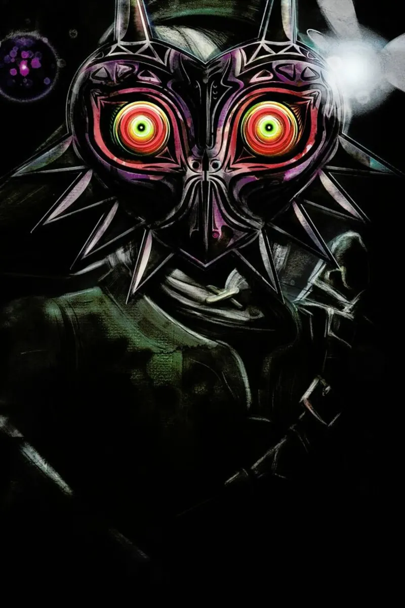 Majora's Mask Link pellicola backlit da Barrett Biggers