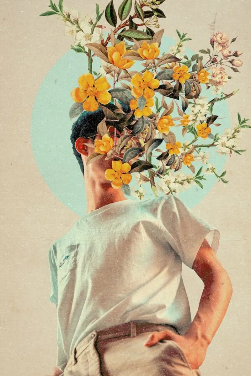 Because You Were Around poster con telaio in legno da Frank Moth