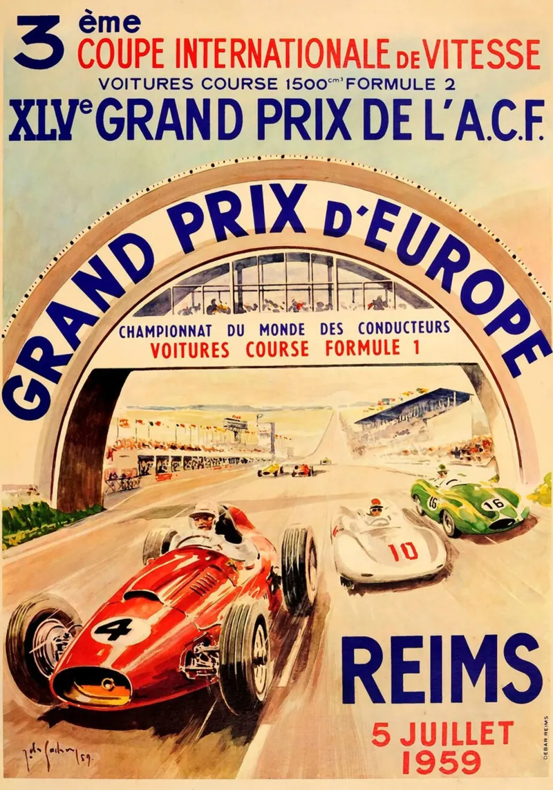 Grand Prix d'Italie Monaco poster avec cadre en plastique de AUTOSHOOT