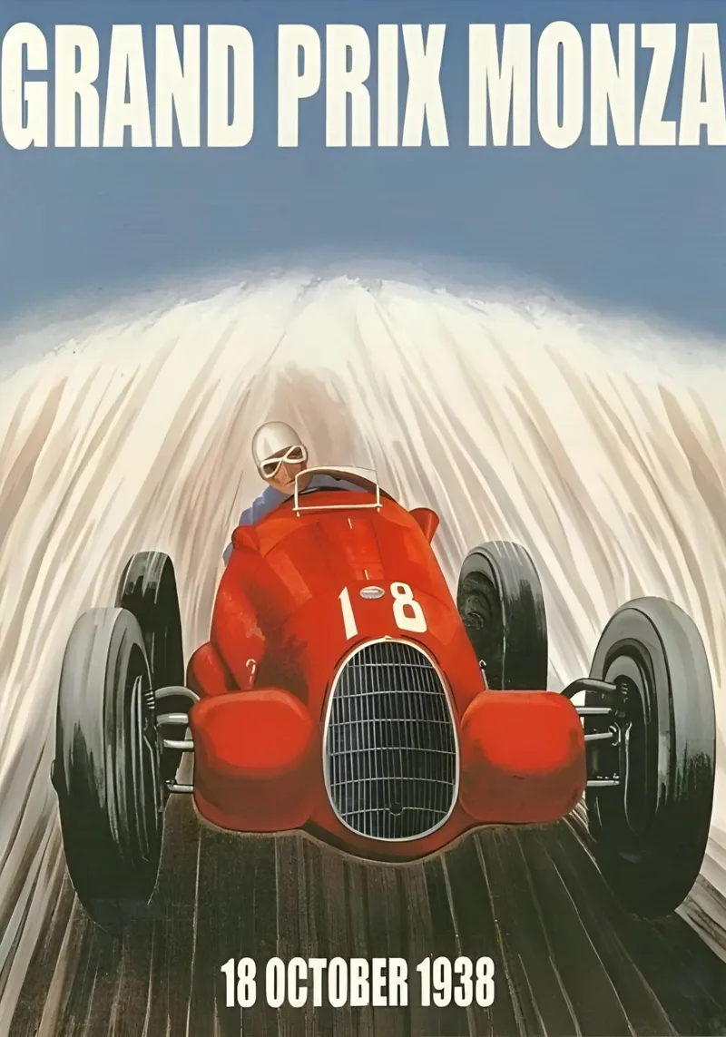 Gran Premio di Monza 18 ottobre 1938 carta hahnemühle da AUTOSHOOT