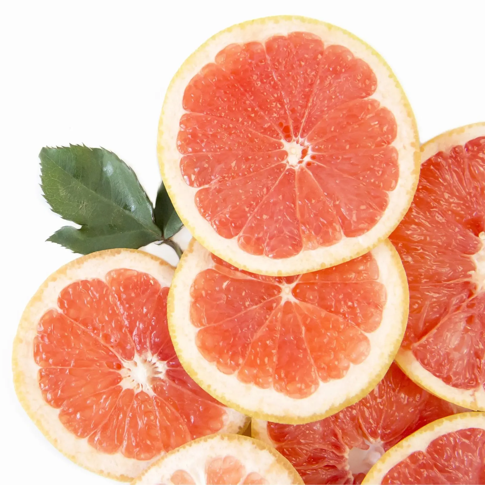 Grapefruit & Rozen canvas met Baklijst van PhotoVibe Decor