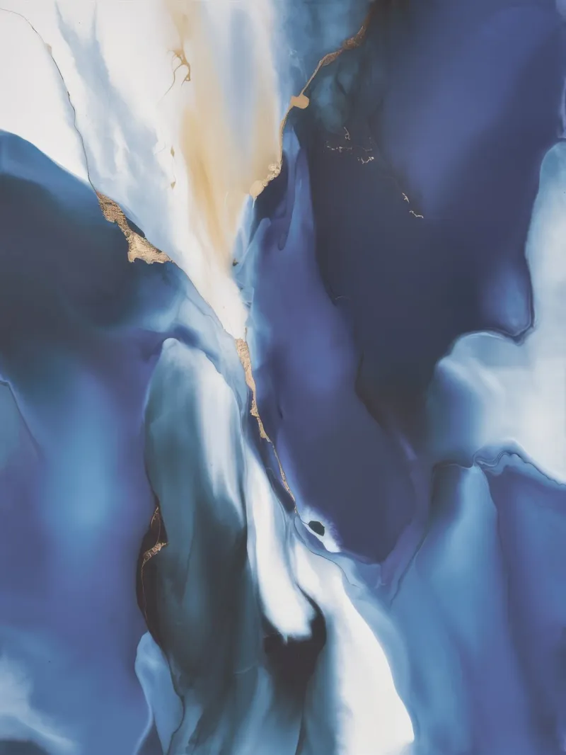 Blue Velvet Chaos hahnemühle by Monarch Arc
