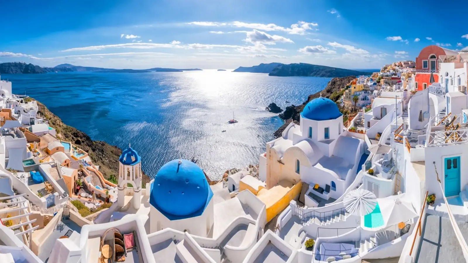 Santorini Glow plexiglass da PhotoVibe Decor