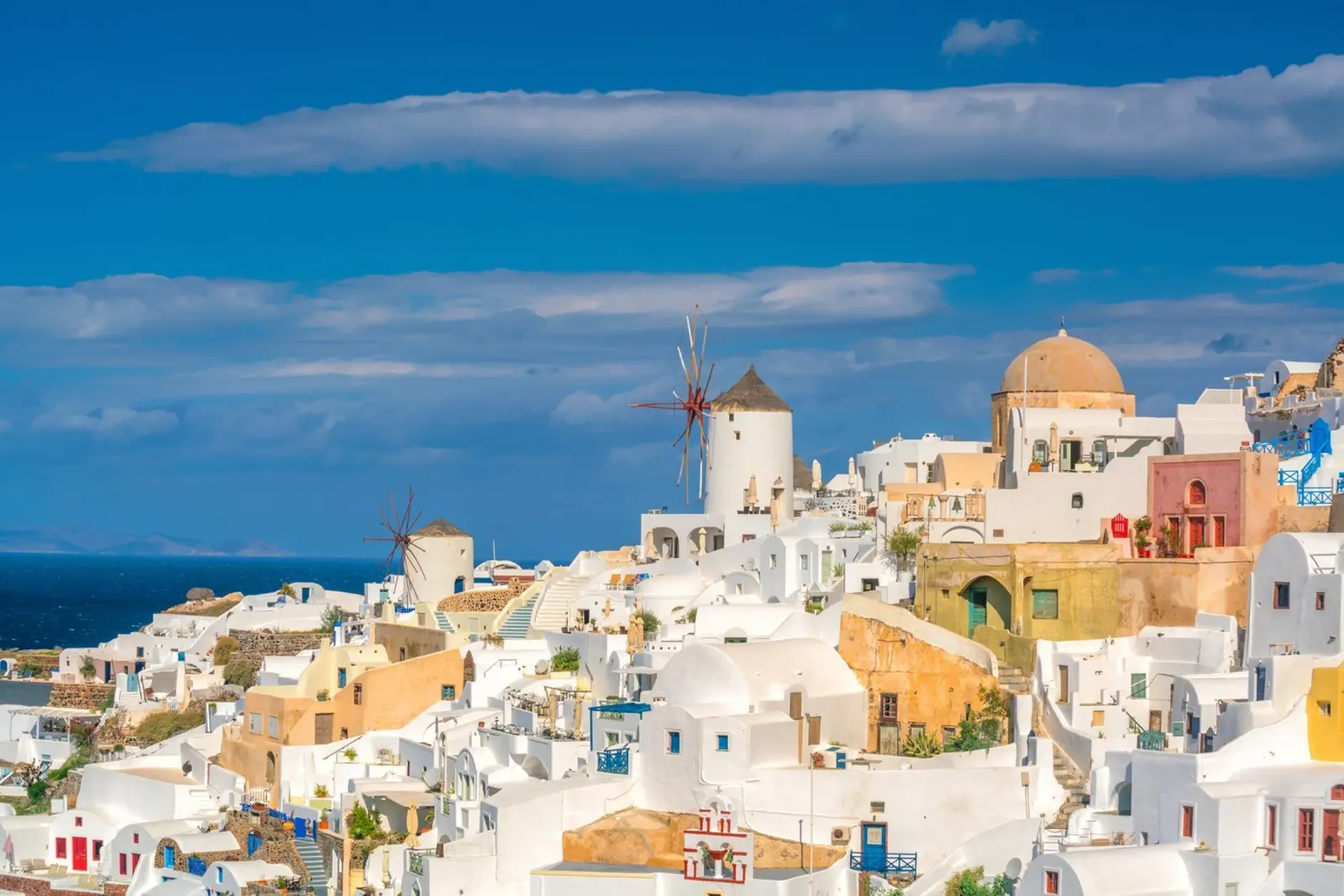 Santorini Glow poster da PhotoVibe Decor