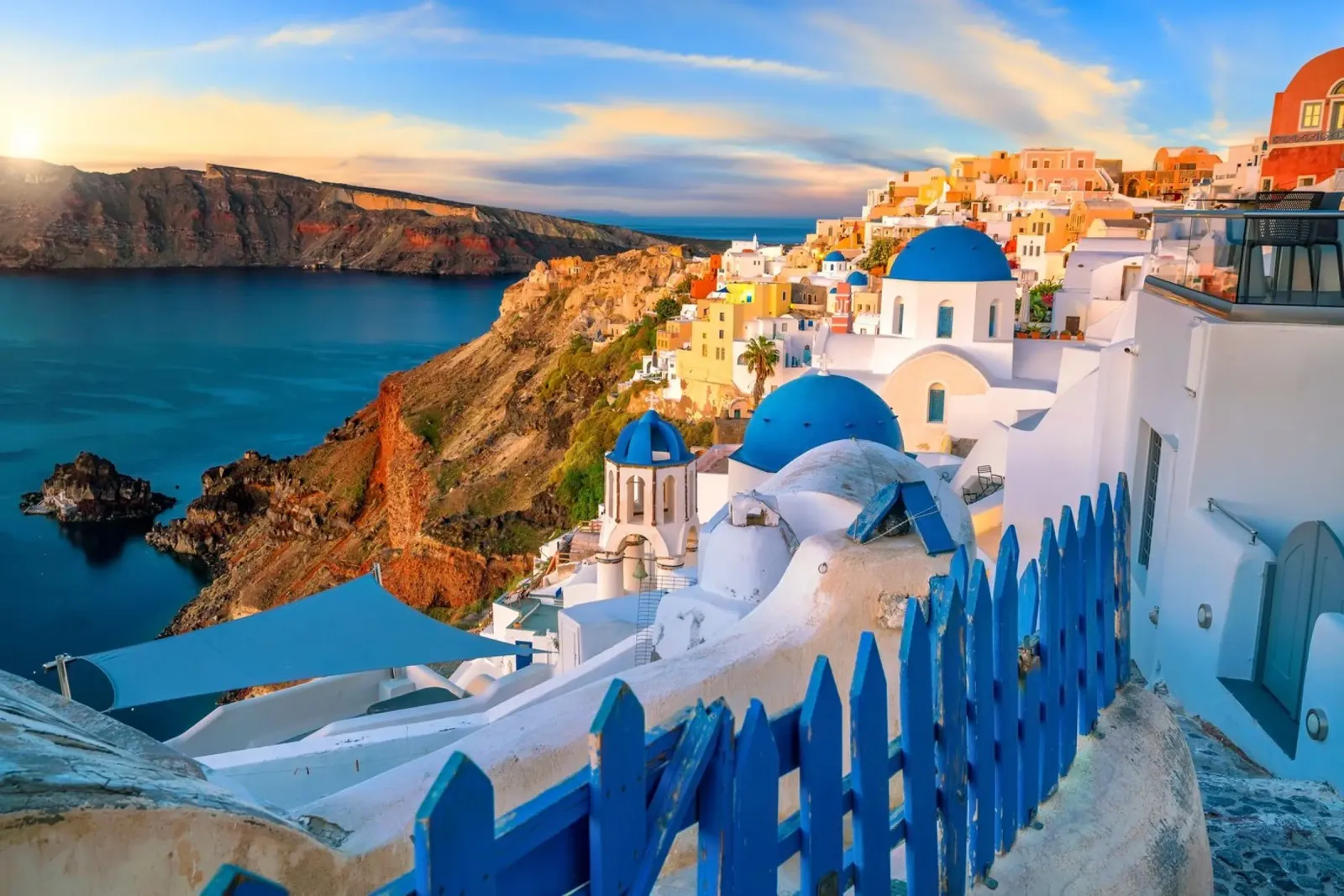 Santorini Glow plexiglass da PhotoVibe Decor