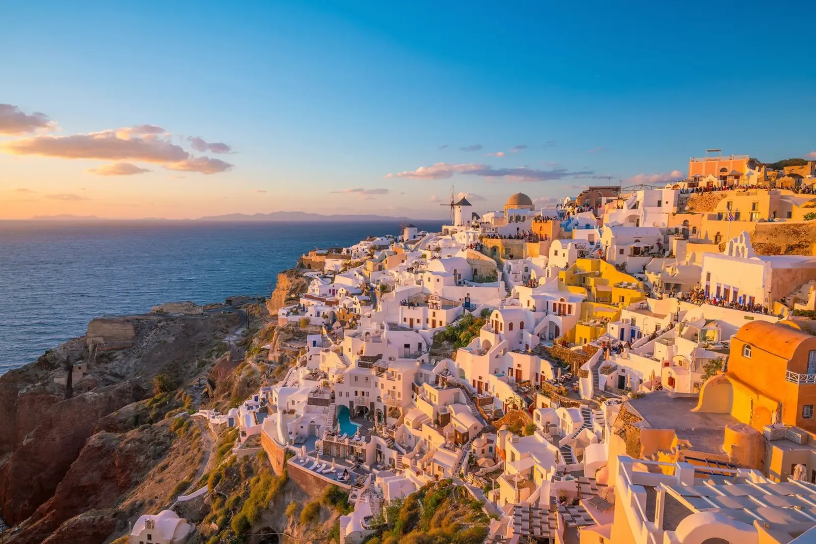 Santorini Glow plexiglass da PhotoVibe Decor