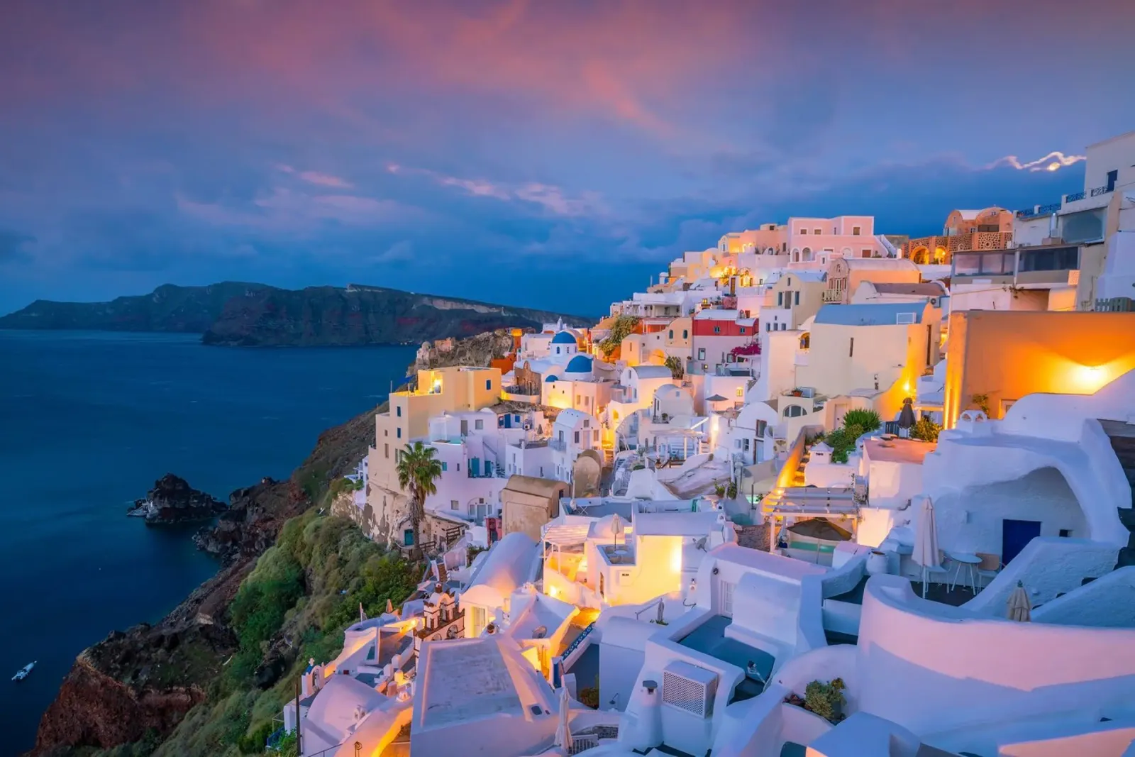 Santorini Glow plexiglass da PhotoVibe Decor