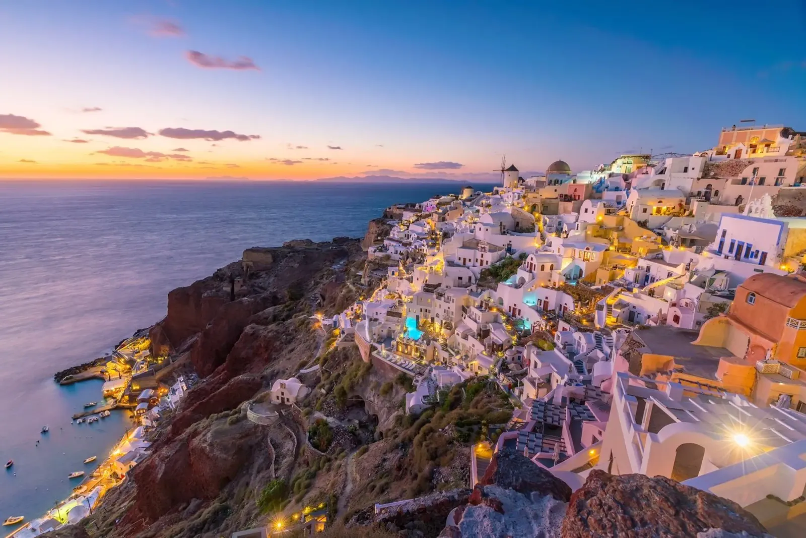 Santorini Glow plexiglass da PhotoVibe Decor