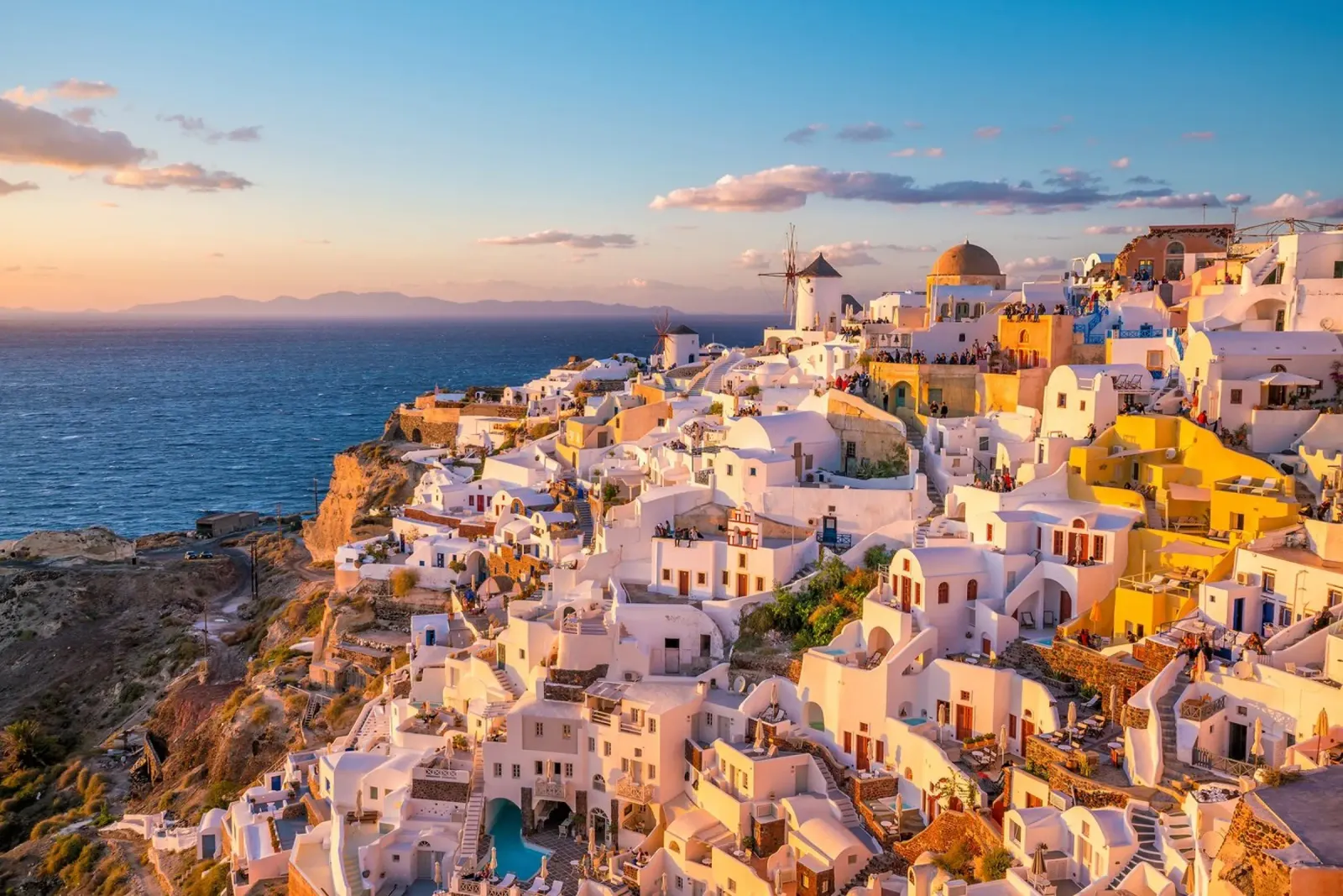 Santorini Glow plexiglass da PhotoVibe Decor