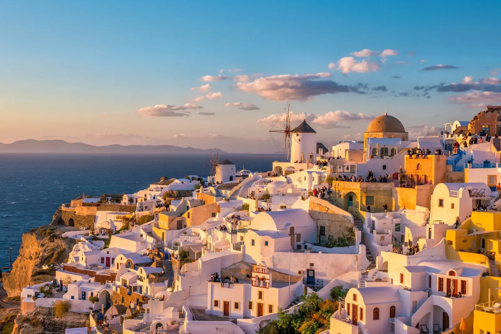 Santorini Glow plexiglass da PhotoVibe Decor
