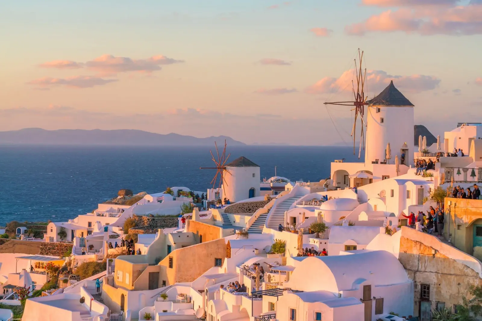Santorini-Glühen Hahnemühle von PhotoVibe Decor