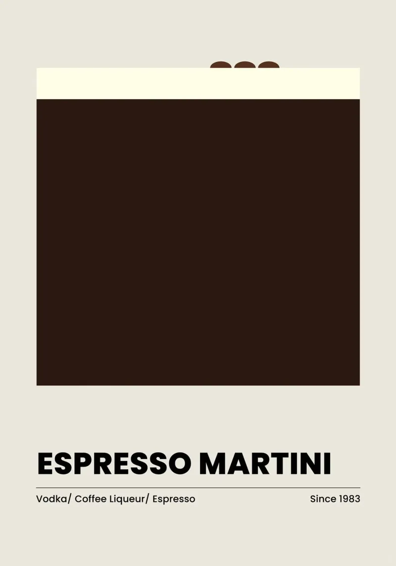 Espresso Martini plexiglass da OkleoStudio