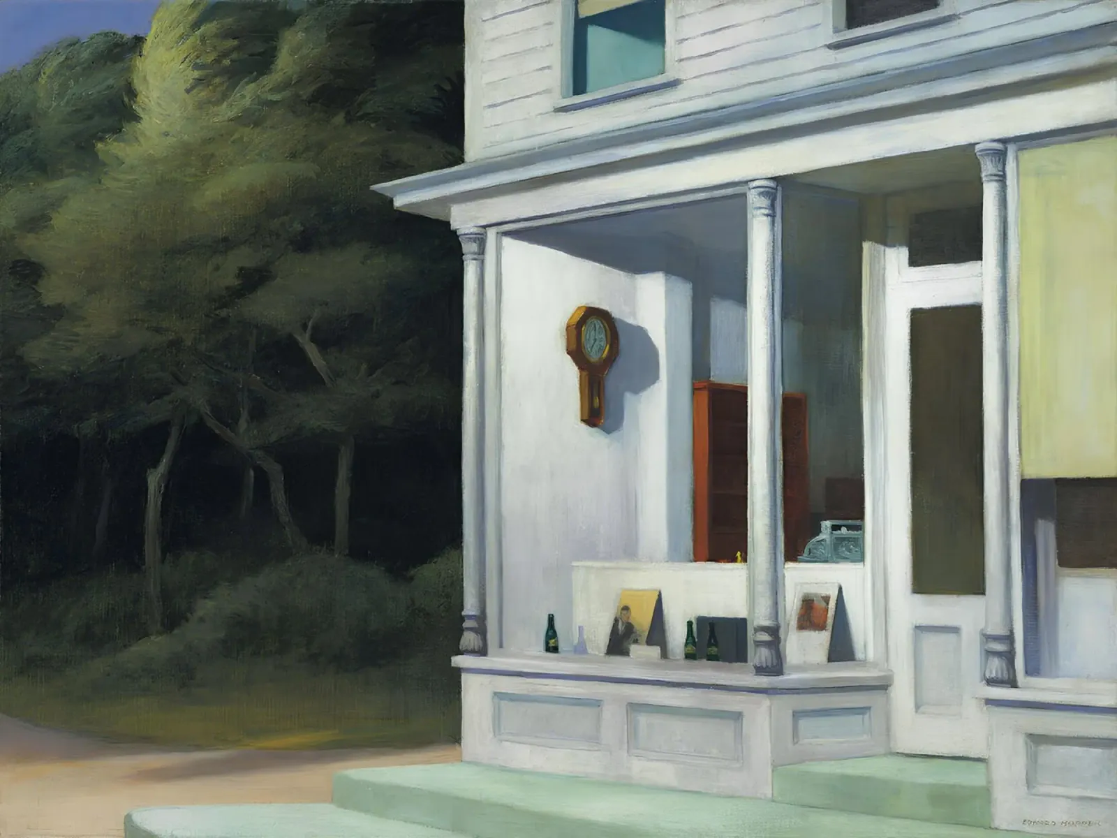 Le "sette del mattino" di Hopper - Realismo americano e solitudine mattutina alluminio dibond da NorwesClub