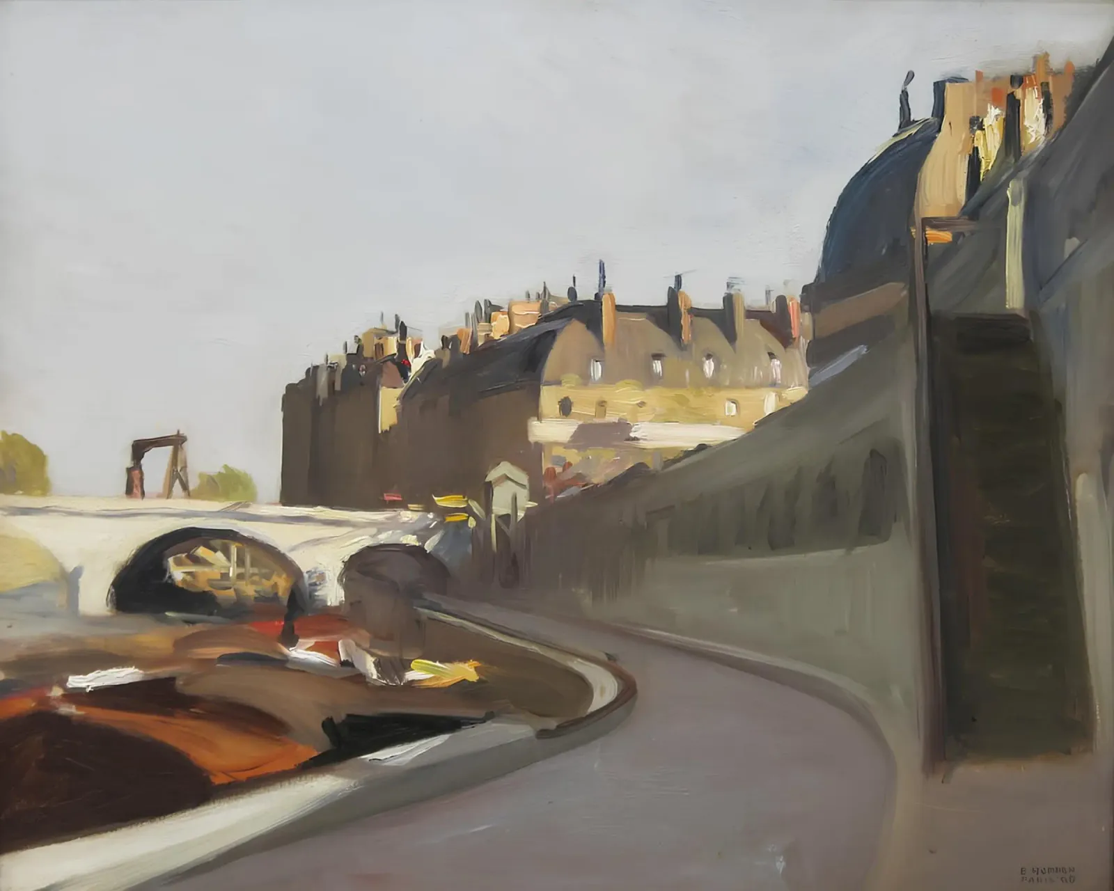 Hopper's "Dock of Grands Augustins" - Impressionisme in Parijs canvas van NorwesClub