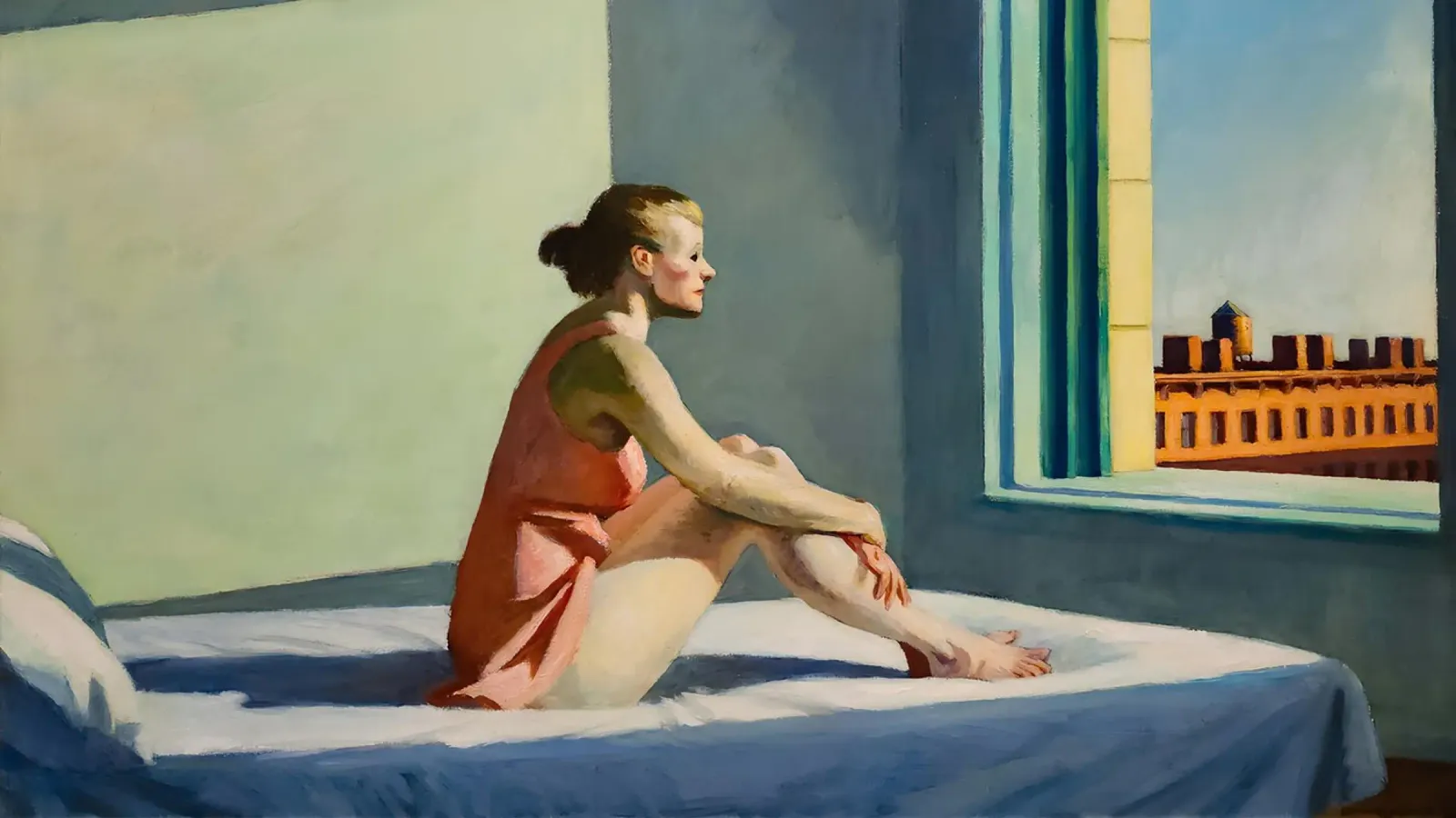 Il "Sole del mattino" di Hopper - Realismo americano e solitudine illuminata dal sole alluminio dibond da NorwesClub