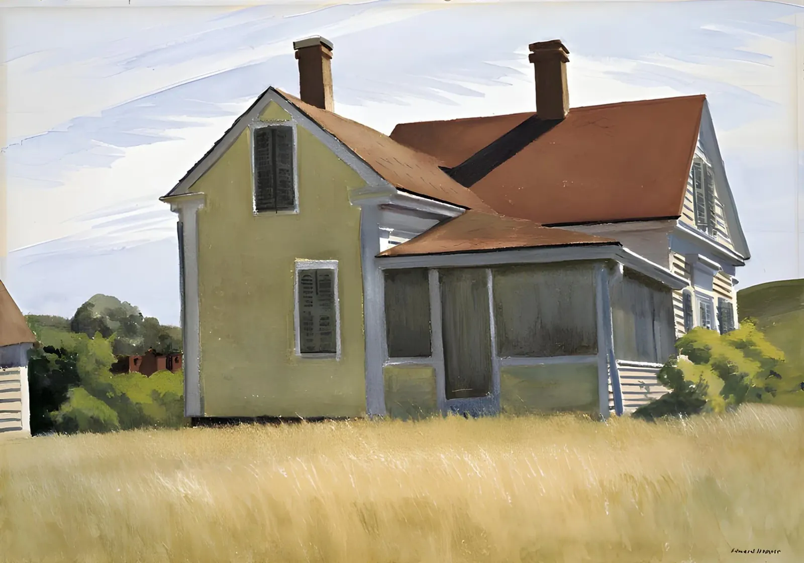 Hopper's "Marshall's House" - Amerikaans realisme & kustboog canvas van NorwesClub