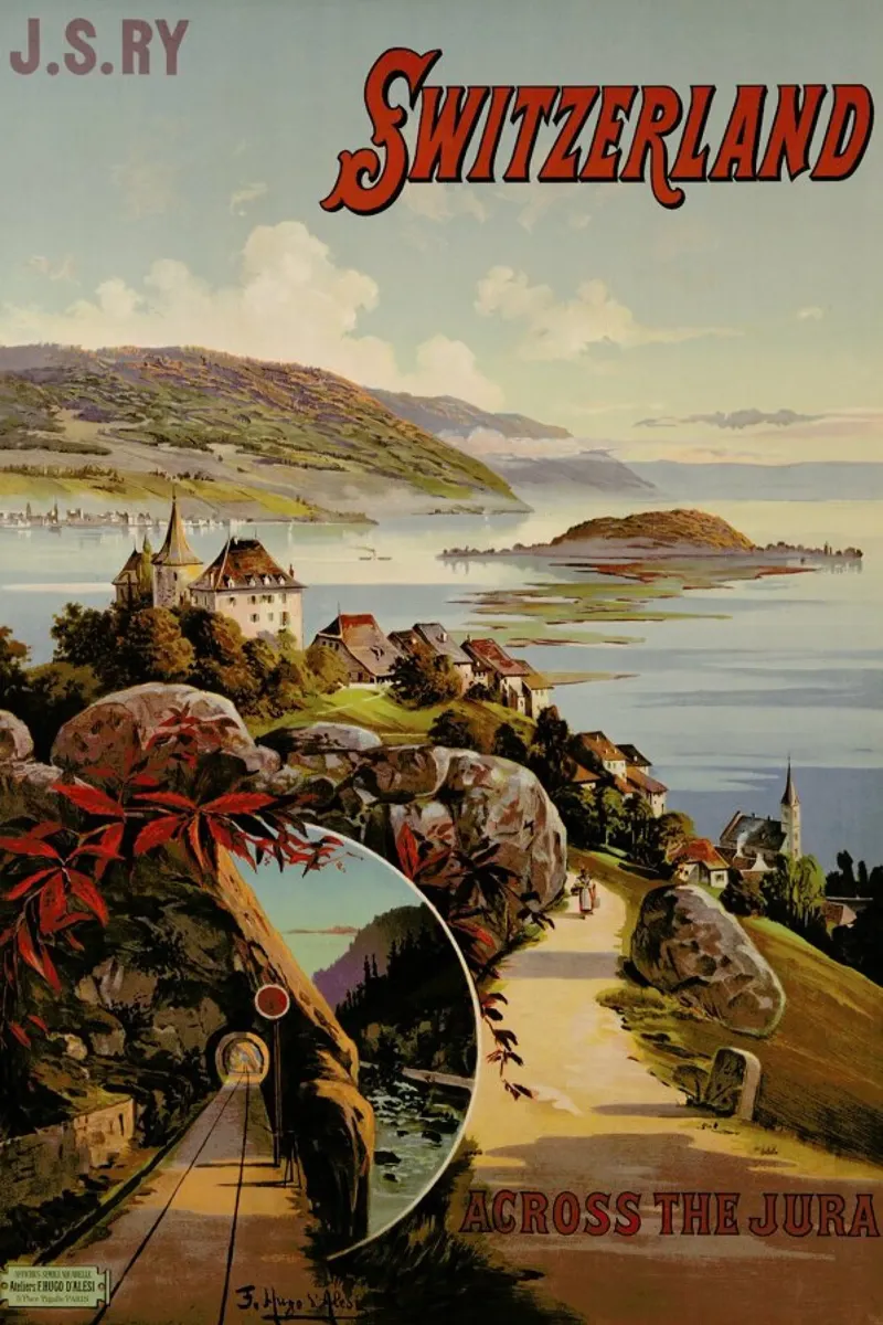d'Alesi - Switzerland Across the Jura poster da ARTOTHEK