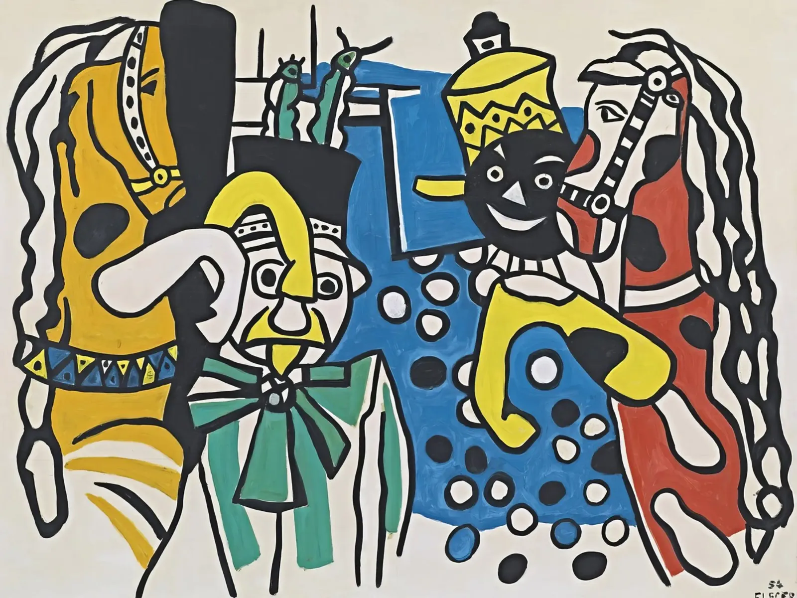 "Clown e cavalli" di Léger - Circo cubista e modernità vibrante pellicola backlit da NorwesClub